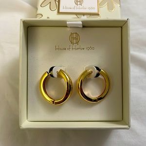 House Of Harlow 1960 Gold Huggies